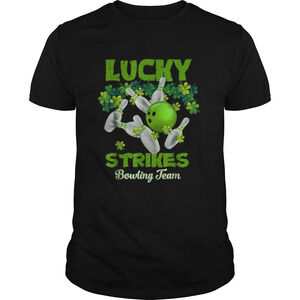 Lucky Strikes Matching Bowling Team St Patricks Day Shirt
